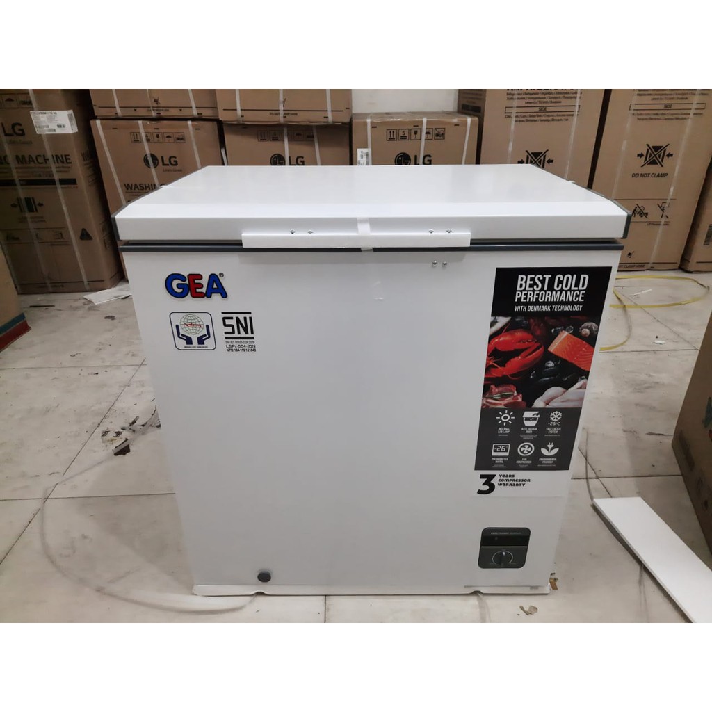 GEA AB 208 R CHEST FREEZER BOX 208 L LEMARI PEMBEKU 210 LITER