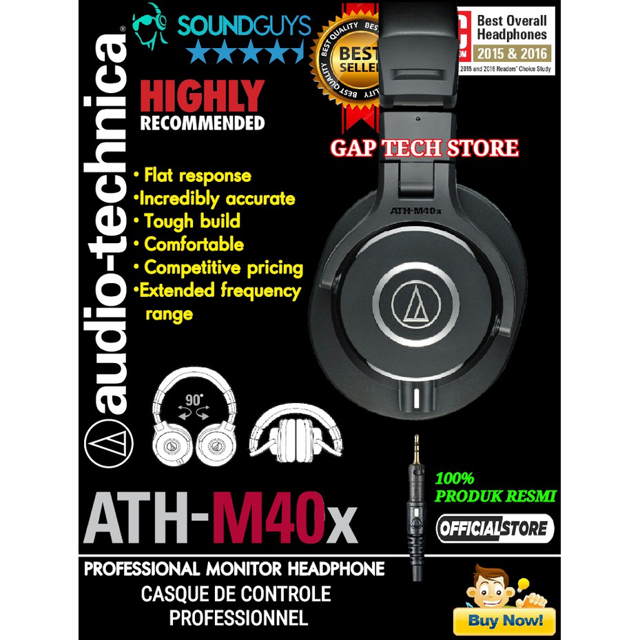 Audio Technica ATH - M40X Headphones