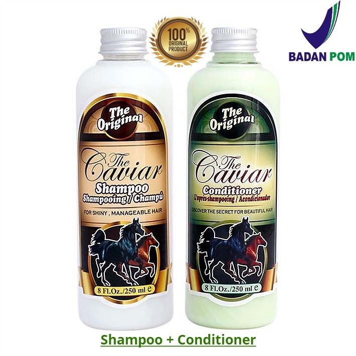 `ღ´ PHINKL `ღ´ The caviar shampoo shampo kuda untuk rambut rusak bercabang pemanjang rambut