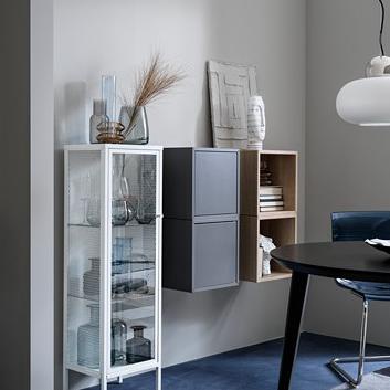 Set Komplit Ikea Lemari Pajangan + Rak Buku + Meja Tv + Rak Dinding Karlinamandila