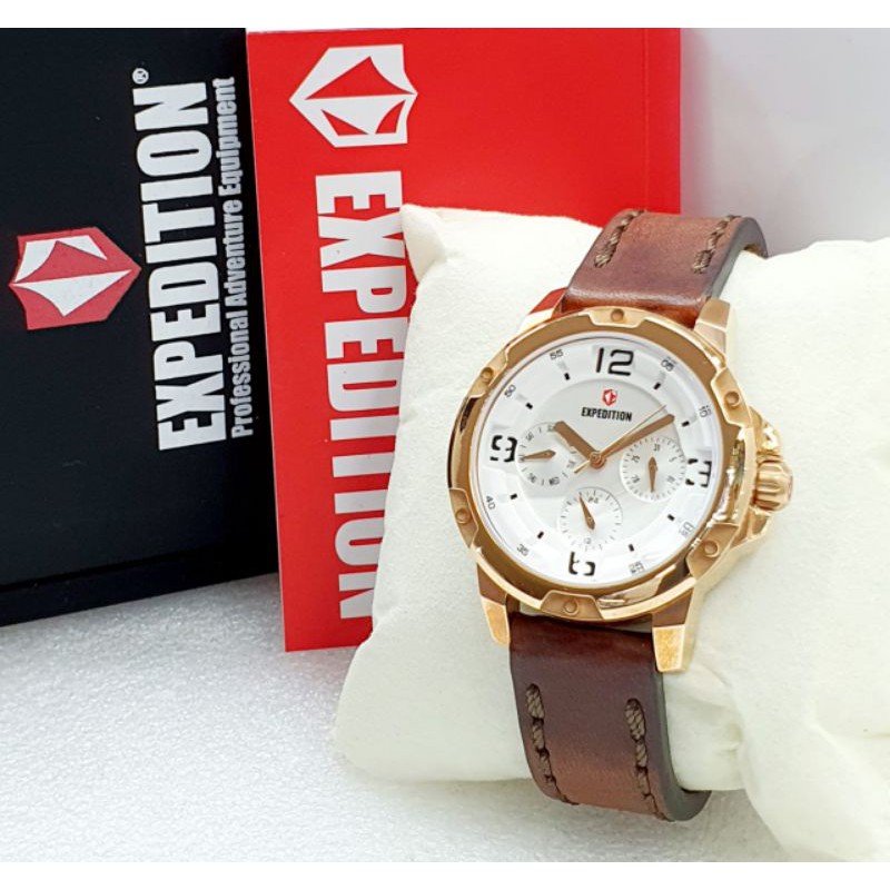 JAM TANGAN EXPEDITION 6698 KULIT ORIGINAL