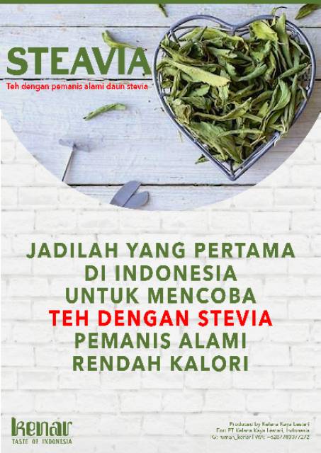 Steavia Fruit Loose Leaf Teh Stevia Teh Hijau Teh Rendah Kalori Teh Diet Keto Shopee Indonesia
