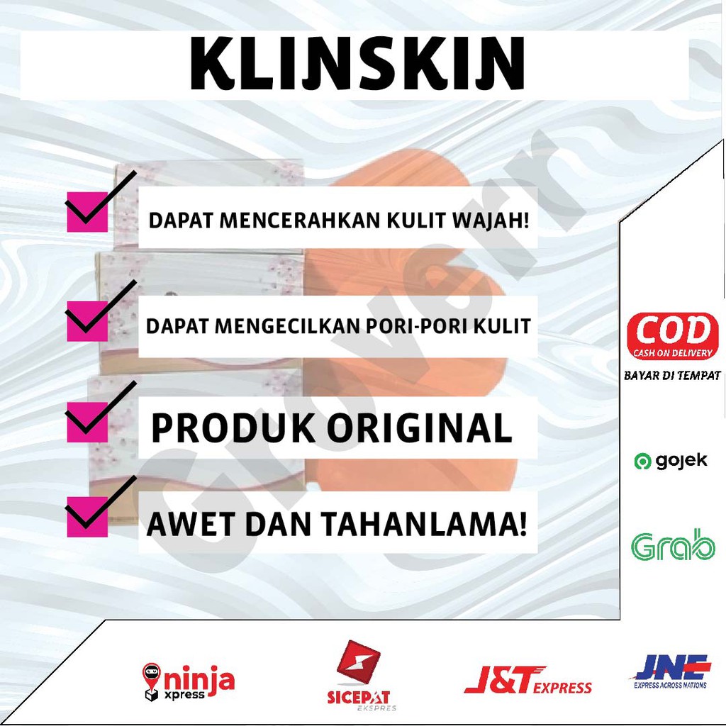 Sabun Mandi Pemutih Kulit Wajah Muka Badan Glowing Beauty Soap Klinskin Pria Wanita Original BPOM K4