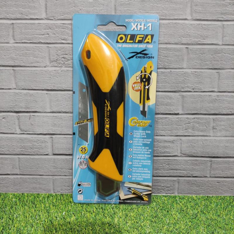 

Cutter Extra Heavy Duty Ratchet Wheel Lock Anti Slip OLFA XH-1 25mm