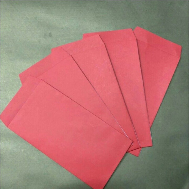

amplop merah polos isi 10 / angpao merah polos isi 10