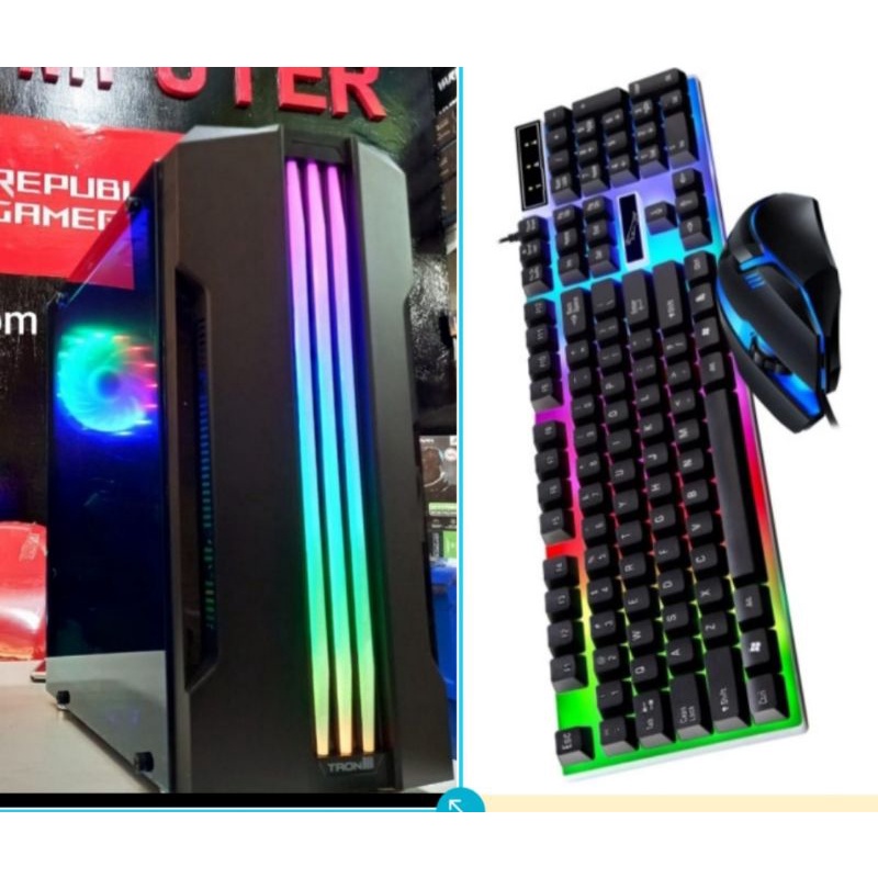 Pc CPU gaming editing core i5 ram 8gb vga 2 gb bonus keyboard mouse Gaming