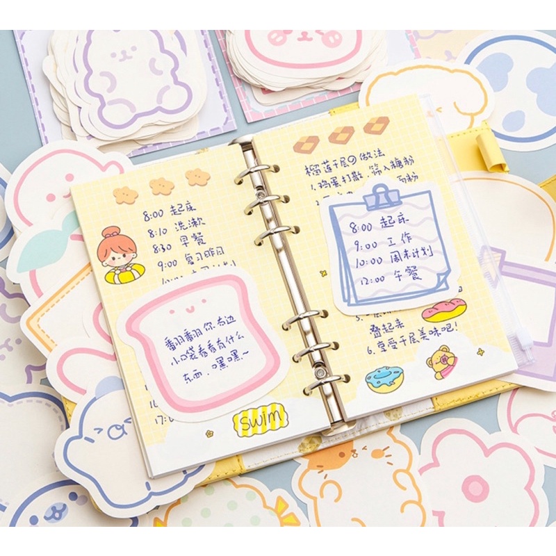 KENSHO Sticky Notes Karakter Lucu isi 90 Lembar Import Korea / Stick Note / Sticker Memo Tempel Penanda