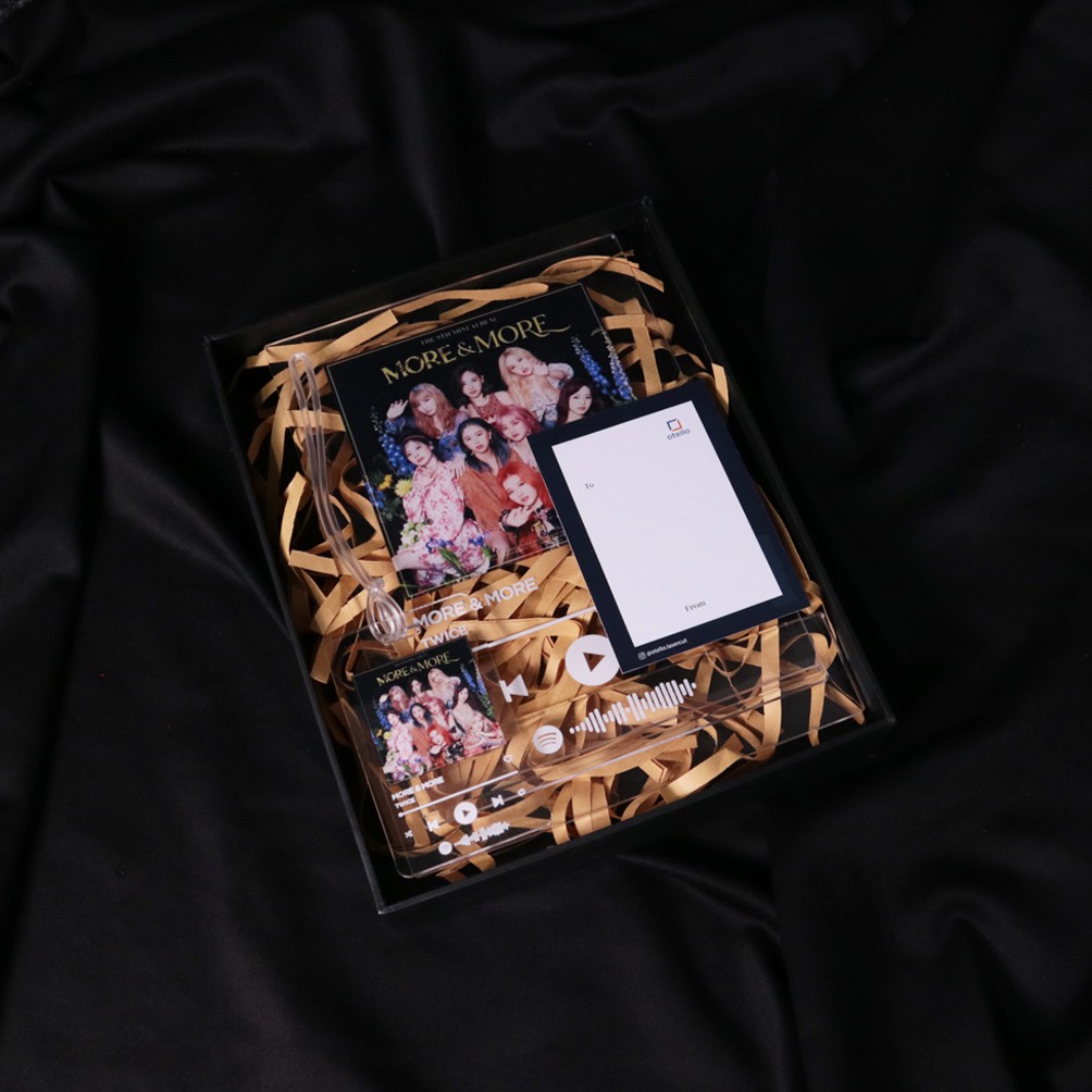 Gift Set Akrilik Spotify | Hadiah Custom Kado Custom Dekorasi Dinding | Hadiah Unik Kado Ulang Tahun