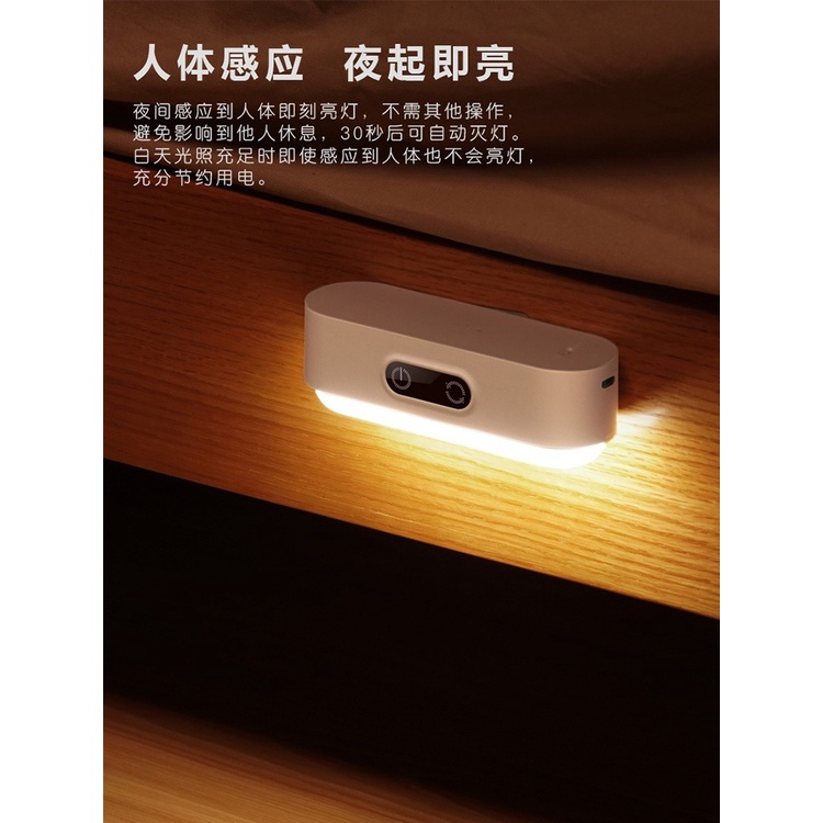 DODORY - HL0263 Lampu Tidur Lampu Belajar LED Meja Tidur Tempel Lampu Sensor Emergency Lamp Charge USB Lampu Kamar Tidur