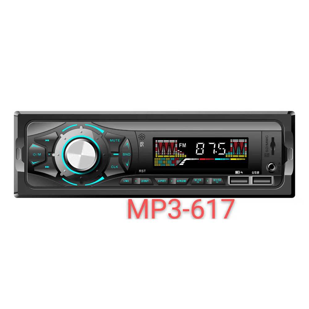 Taffware Tape Audio Mobil MP3 Player Bluetooth Receiver 12V - MP3-617-Hitam