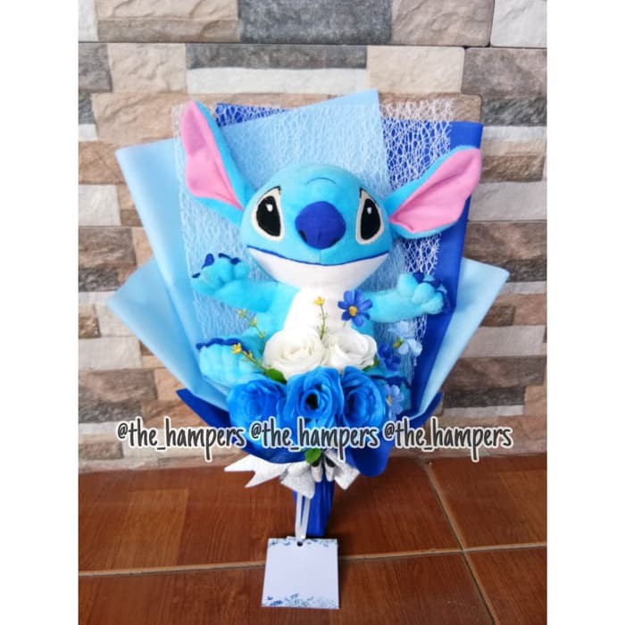 buket boneka stitch / boneka stitch / bunga stitch