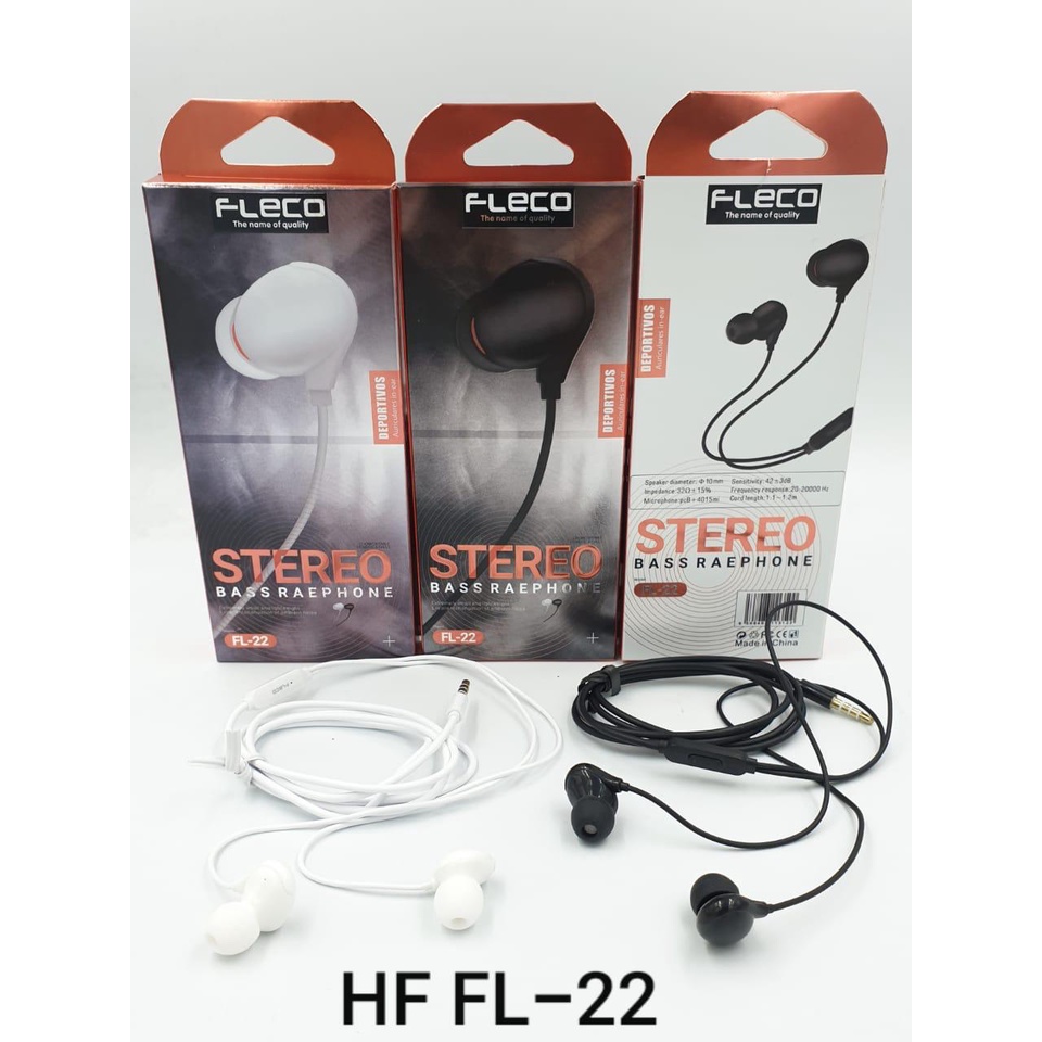 HANDSFREE FLECO FL22 / FL23 STEREO BASS EARPHONE HEADSET