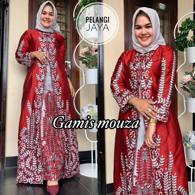Gamis Mouza ori pelangi jaya