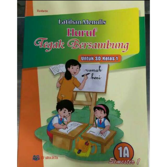 Buku latihan menulis kelas 1A semester 1 arya duta