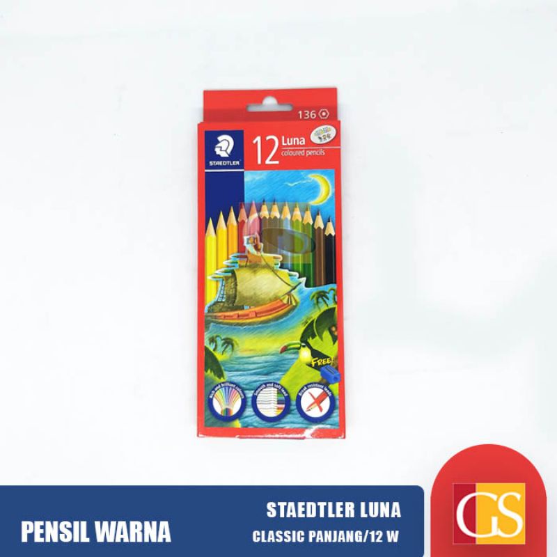 

PENSIL WARNA LUNA STAEDTLER CLASSIC 12 WARNA PANJANG