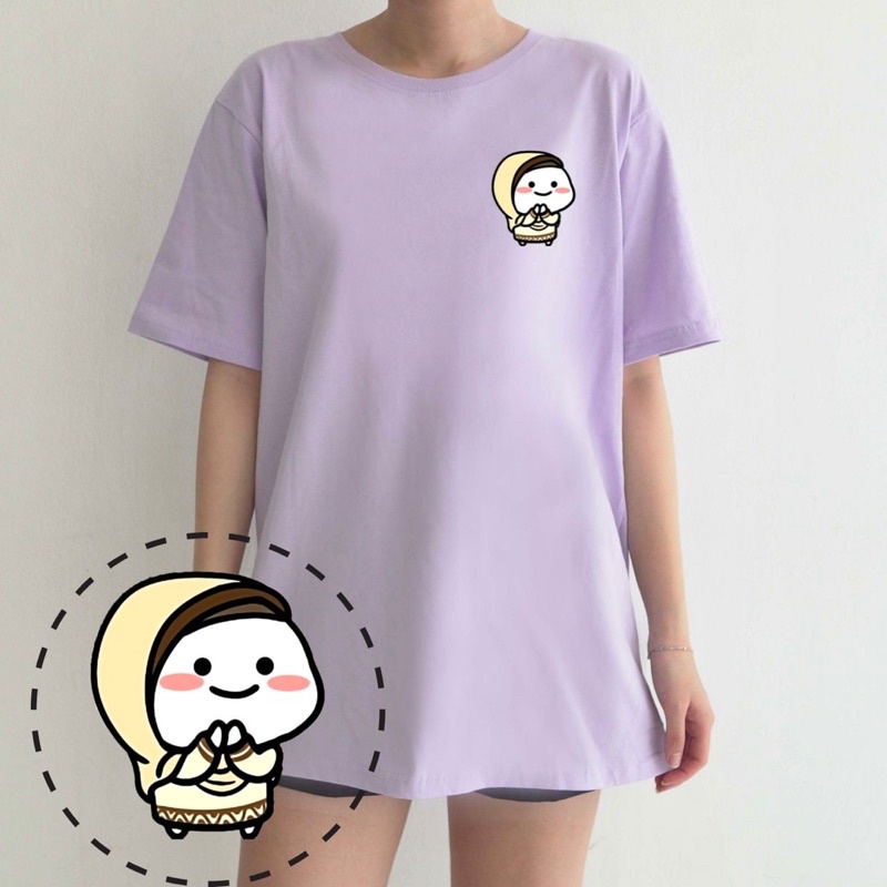 KAOS LEBARAN PENTOL L07 WANITA KETUPAT EID MUBARAK IDUL FITRI GAMBAR LUCU COUPLE COTTON COMBED GROSIR MURAH