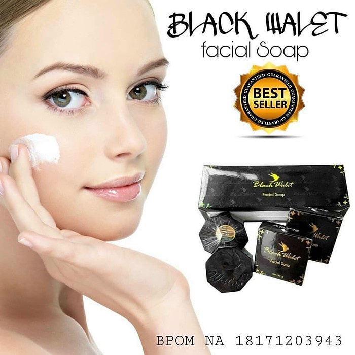 [ORIGINAL] SABUN PEMBERSIH WAJAH HERBAL ALAMI SABUN WALET HITAM SABUN MANDI BLACK WALET FACIAL SOAP 