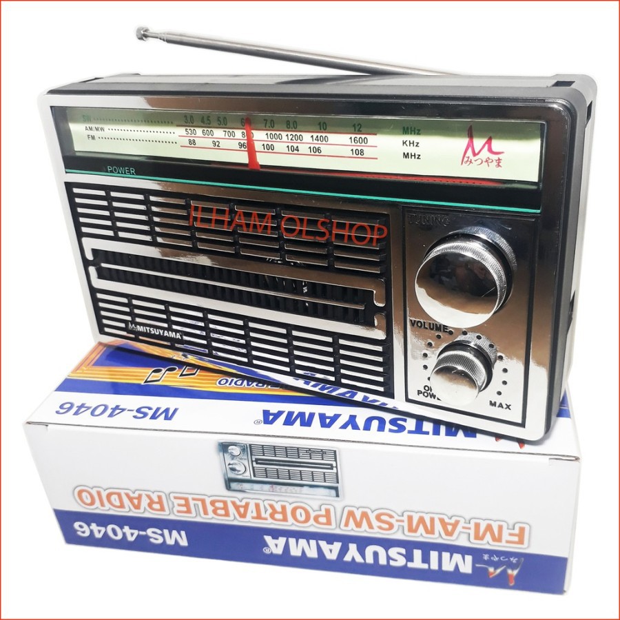 Radio Portable Mitsuyama AC / DC 4046 Am-Fm Retro, jadul, Rodja