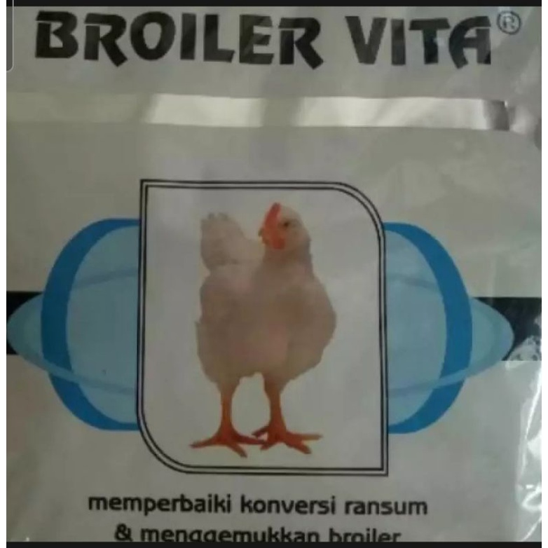 BROILER VITA 100GRAM OBAT VITAMIN MACU AYAM BURUNG NAFSU MAKAN CEPAT BESAR KONVERSI MUTU MAKANAN LEBIH TERJAMIN ASLI ORI MEDION