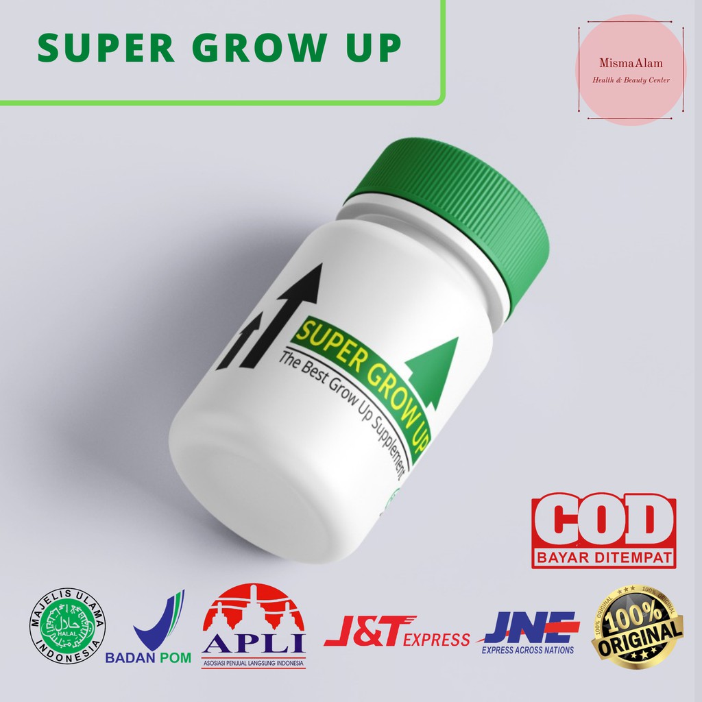 

SUPER GROW UP - Peninggi Badan, Susu Peninggi Badan, Obat Peninggi Badan - Bpom, Ampuh, Dewasa, Anak