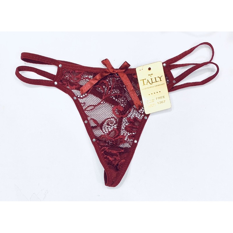 CD | Celana Dalam G-String TALLY 1267 Flower Lace Freesize