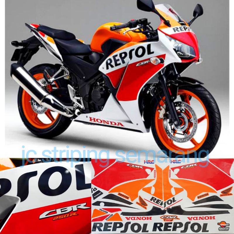 striping cbr 250r K33 repsol (bukan 150)