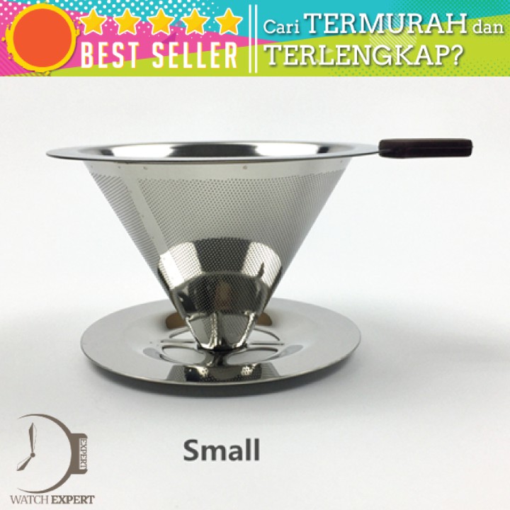 BAYAR DI TEMPAT Filter Penyaring Kopi V60 Cone Coffee Dripper Filter Double Layer Small