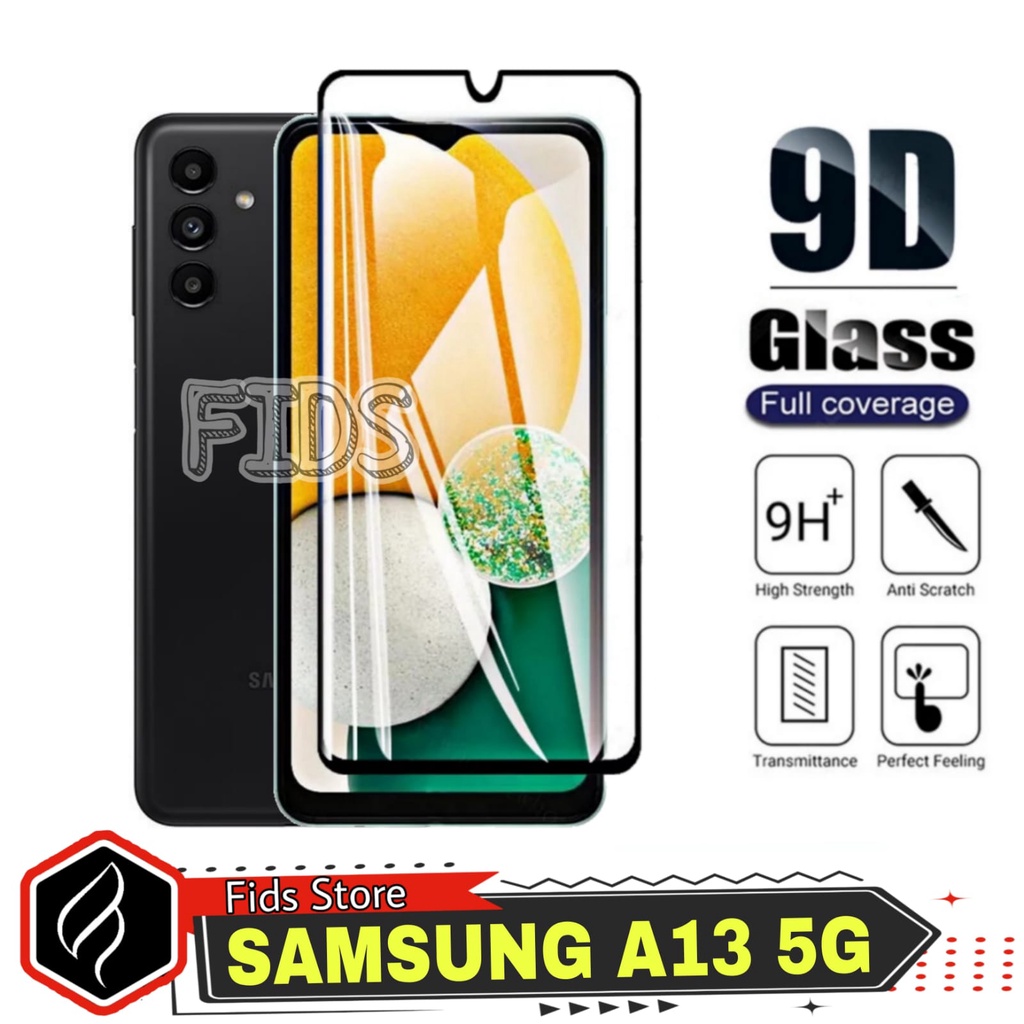 PROMO Tempered Glass SAMSUNG A13 5G TG Layar Full Cover List Hitam Anti Gores Kaca