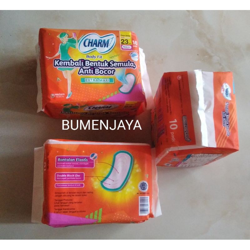 charm bodyfit non wing isi 10 pads