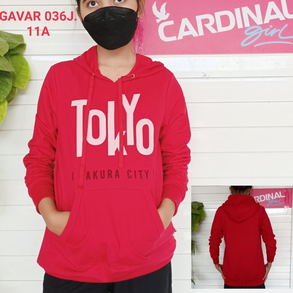 gof HG CARDINAL HODIE GIRL Sweater Cardinal Girl Outwear Atasan Perempuan Distro Original