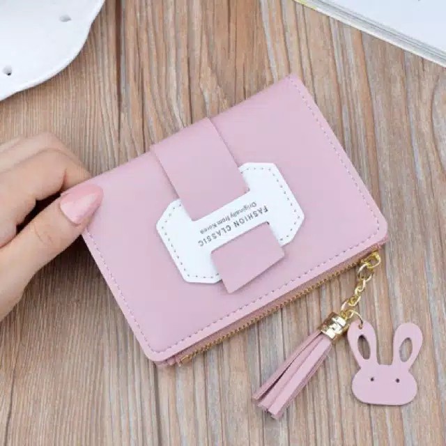 Charyatink - Dompet Lipat Mini Simple Tercantik Fashion Korea Elegant Masa Kini