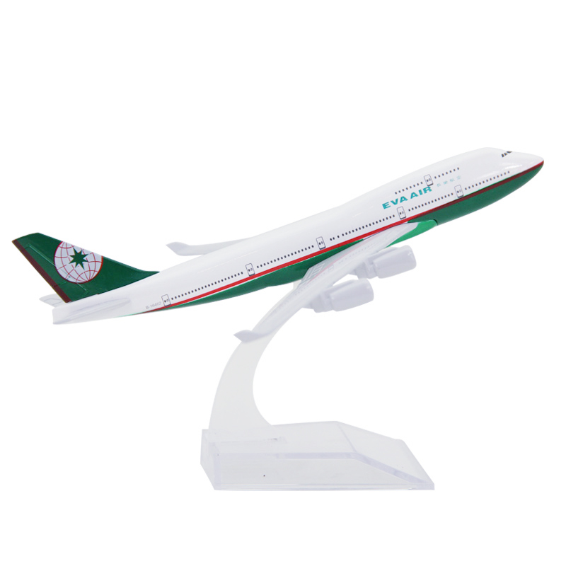 Taiwan Eva Air Boeing 747model Pesawat Die-cast Alloy Metal B747 Airplane Airlines Airways Model Pesawat 16CM/20CM