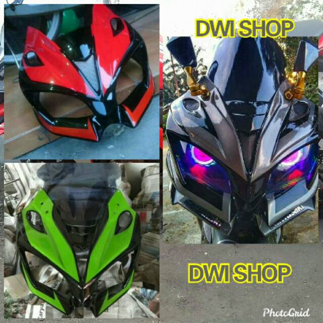 Kedok ninja 250 fi visor ninja topeng ninja 250 fi model h2