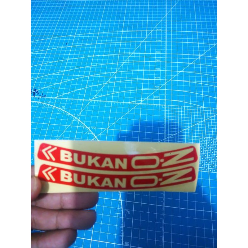 stiker velg bukan OZ isi 2 pcs (A9)
