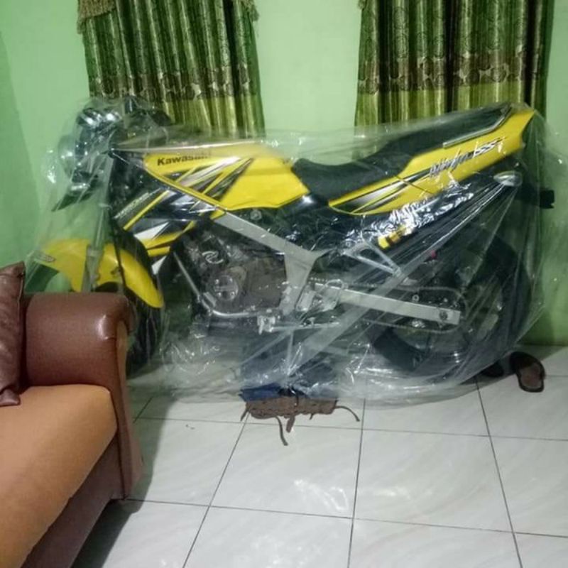 Cover Motor Transparan Plastik / Plastic Cover murah grosir