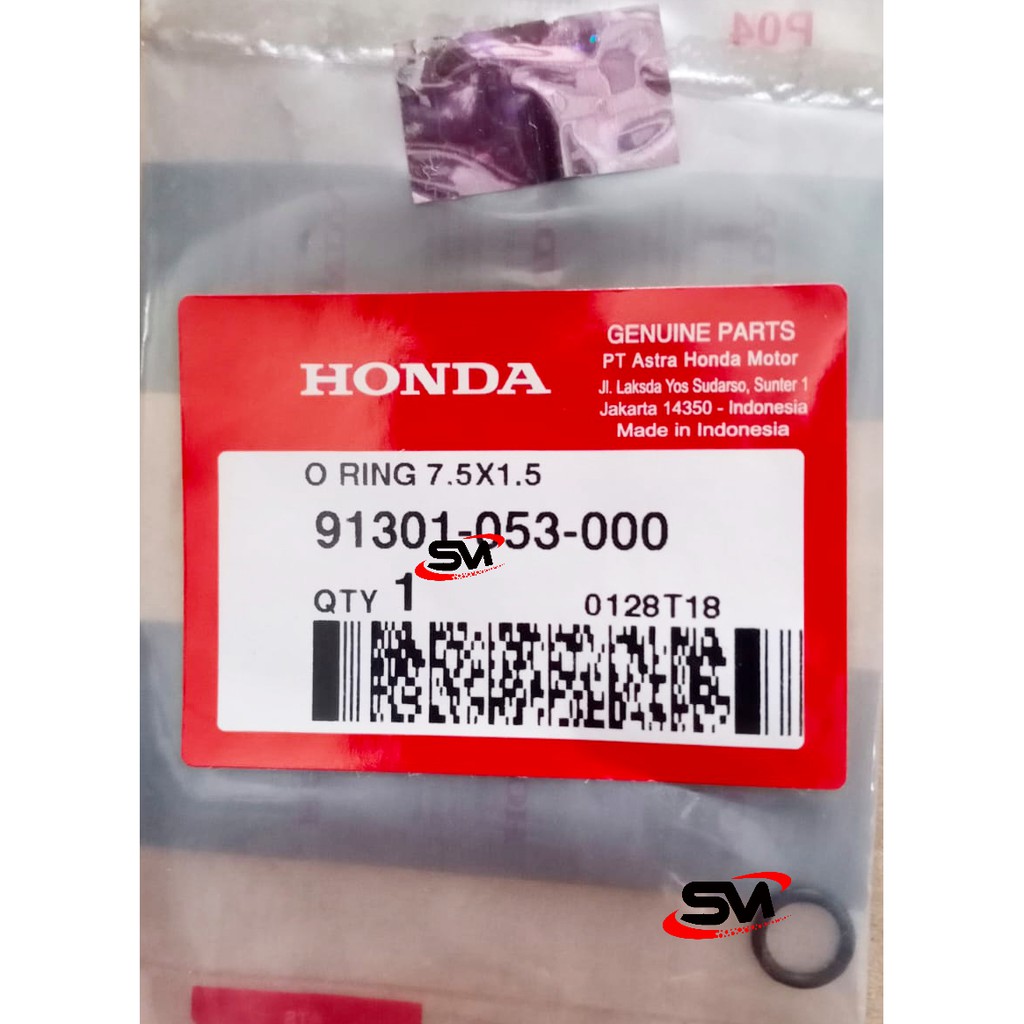 ORING CVT 7.5 X 1.5 CM 91301-053-000