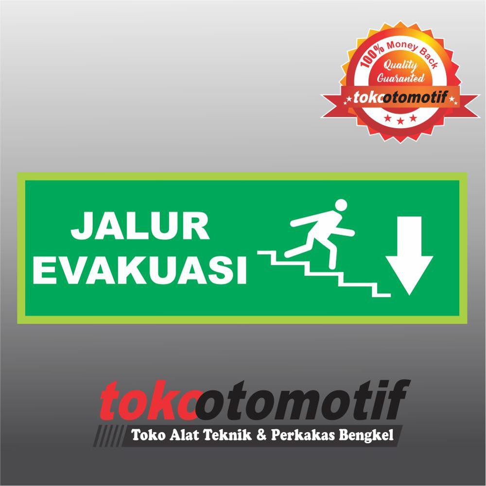 

Sticker Safety Sign K3 Tanda Arah Jalur Evakuasi - Panah Bawah