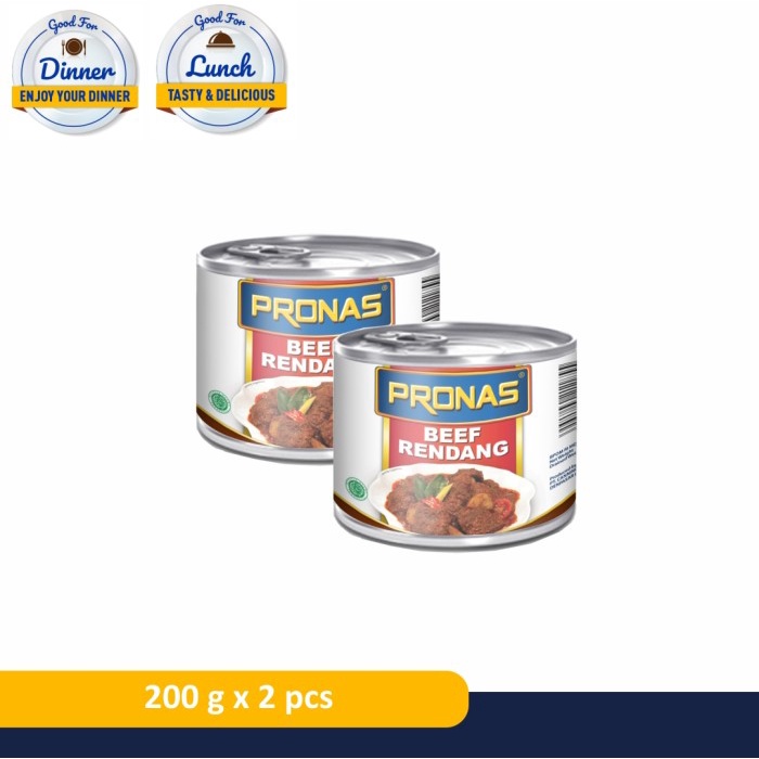 

sa2011aa Pronas Rendang Daging Sapi 200 G Dengan Kemasan Eoe Bundling 2 Pcs Xa20X1