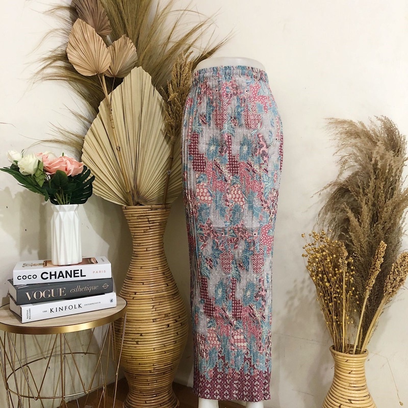 ROK BATIK PLISKET-Mojang Wardah Pink