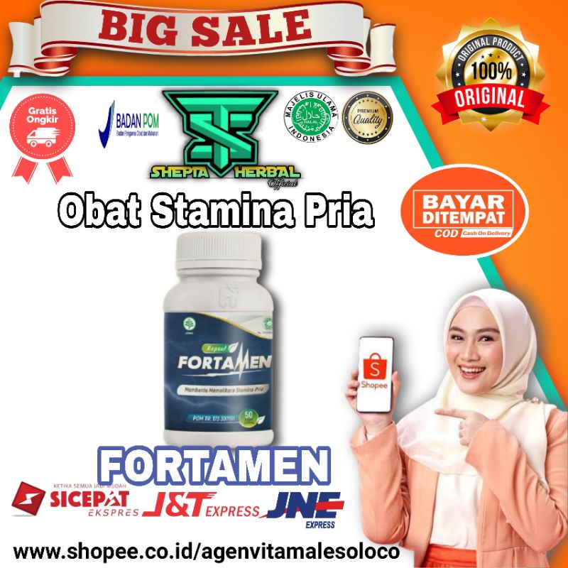 Fortamen Asli Original obat herbal kuat pria tahan lama