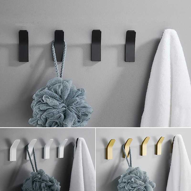 Gantungan Dinding Bathroom Wall Hook Hanger Aluminium / Gantungan Baju Dinding Kamar Mandi Dapur Stainless Tempel Kuat Aesthetic Karakter / Gantungan Kunci Mobil Motor Tas Tempel Tembok Hook Kokoh / Cantolan Tempelan Dinding Baju / Hook Tempel Dinding