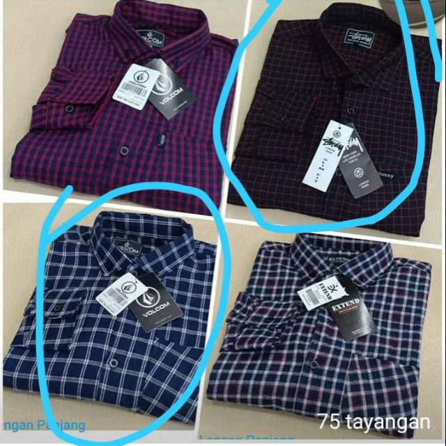 Kemeja flanel 2 item