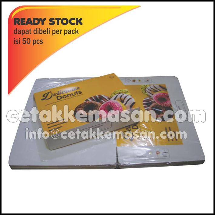 

DISKON DUS BOX KEMASAN DONAT UK 27 X 18,5 X 5,5 CM FOODGRADE CETAK FULL COLOR