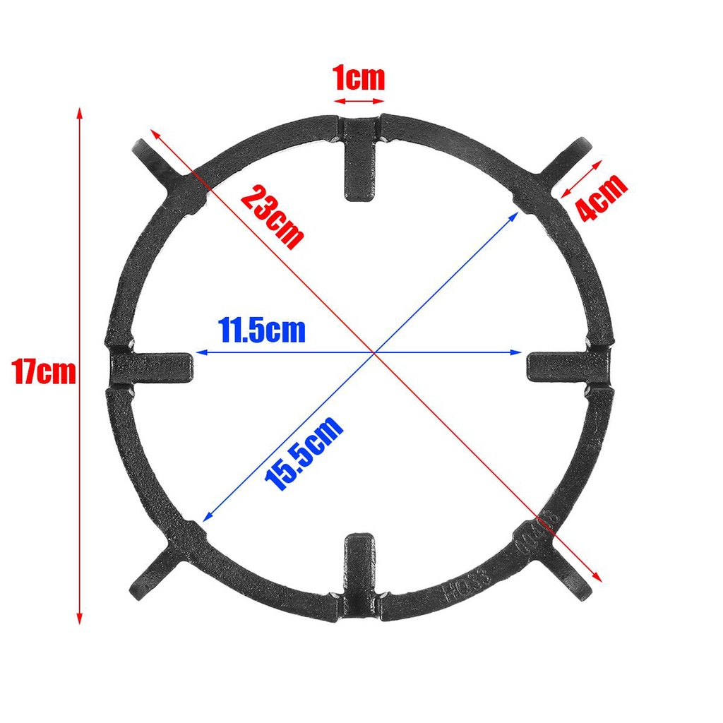 【 ELEGANT 】 Cooktop Holder Cast Universal Untuk Kompor Gas Bulat Bawah Perlengkapan Dapur Wok Rack Pan Stand