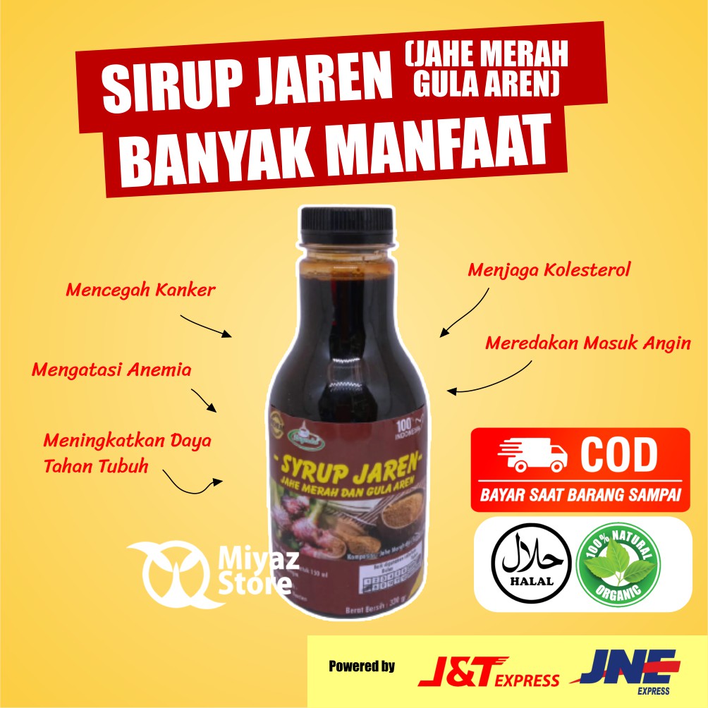 

Sirup Jahe Merah Gula Aren Asli Original 330 gram