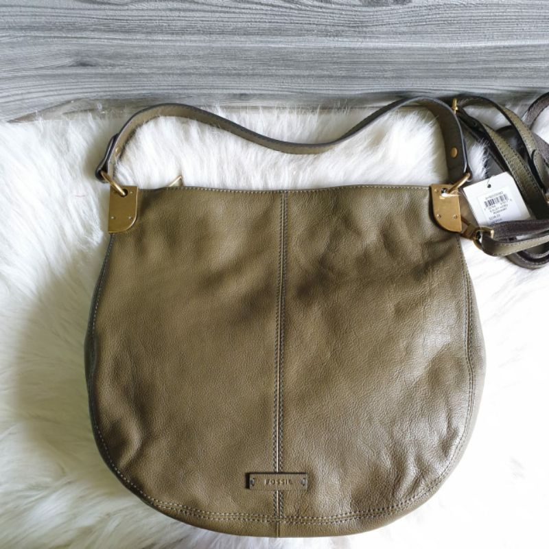 tas fossil eisley hobo shoulder bag green