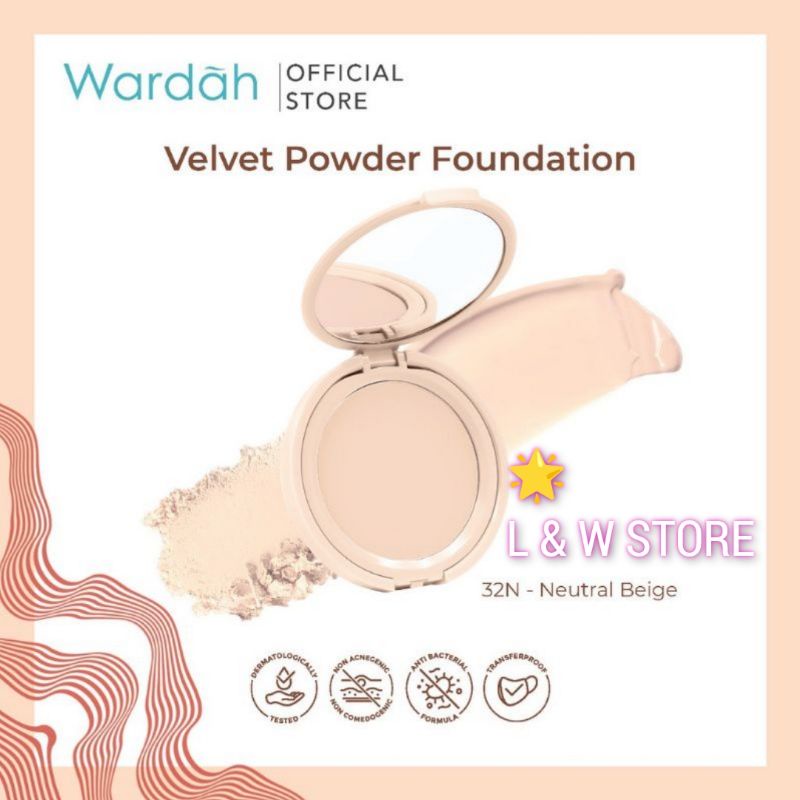 Wardah Colorfit Velvet Powder Foundation (Kaca )