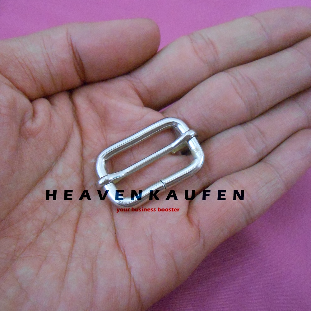 Ring Jalan Gesper Jalan Tas 2,5 cm Nikel Silver Tebal 3 mm Murah Ecer Grosir