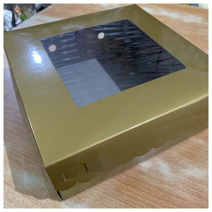 

Dus cake gold 25x25x8,5 cm / packaging dus kue
