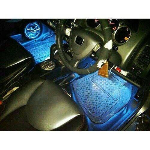 Lampu Mobil Led Kolong Tabung Footstep Kabin Interior Dasboard Jok Mobil Warna Biru - Biru